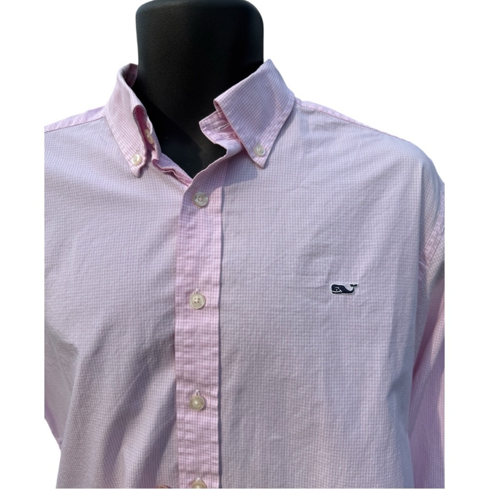 Men's Vineyard Vines Pink Button-Down Shirt Size Large - Picture 3 of 9